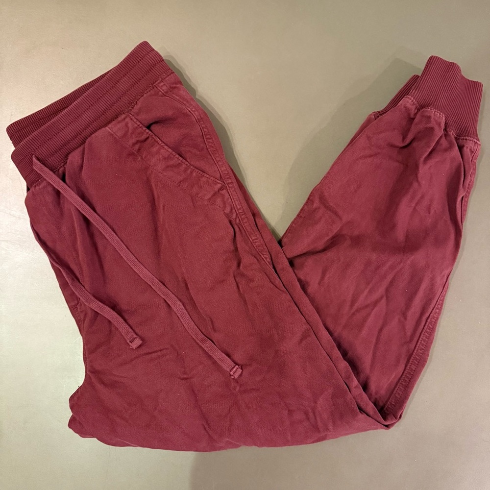 3/$10 🛒🛍️ GAP Maroon Burgundy Red Elastic Waistband Drawstring Pants Size Large